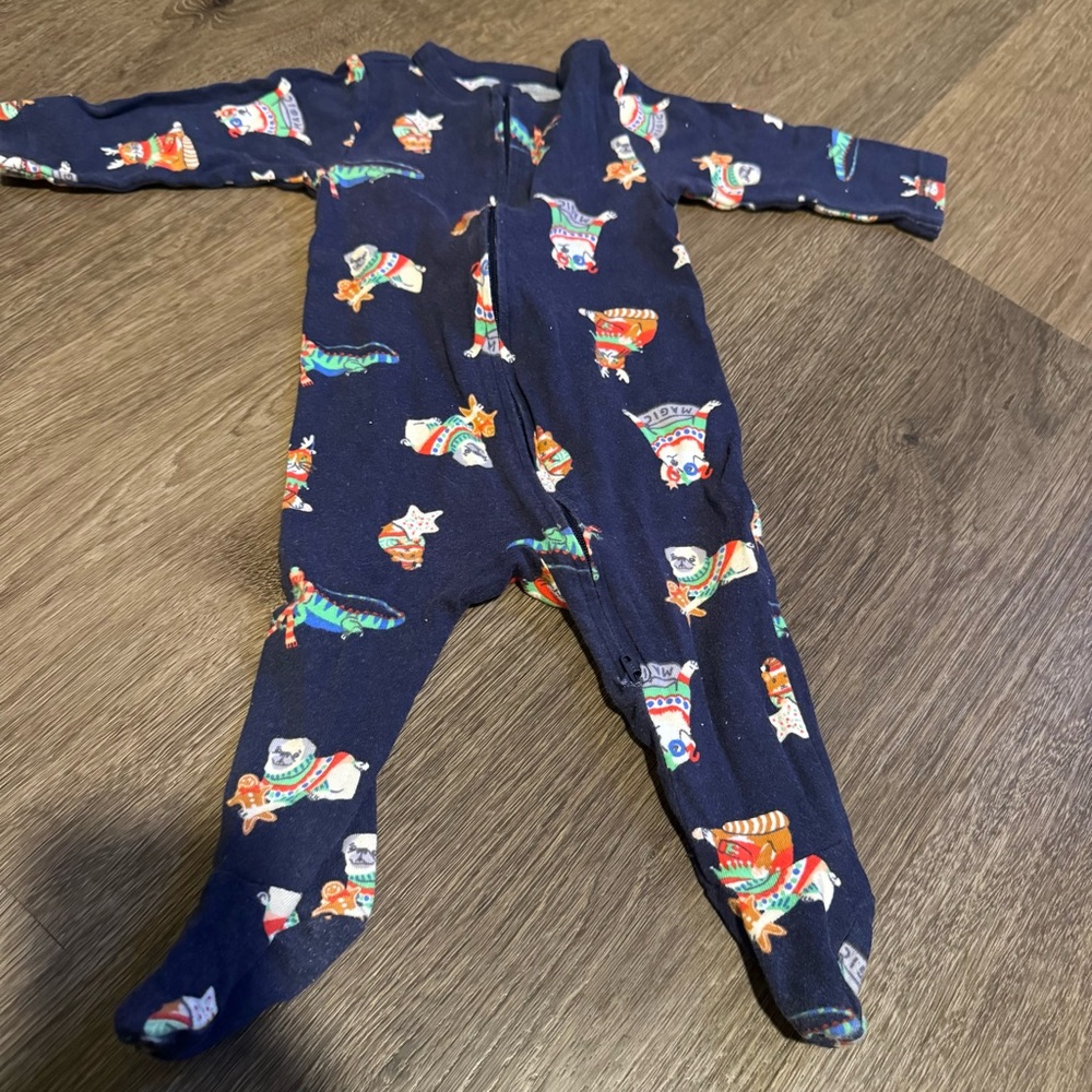 Old Navy Christmas Baby PJs
